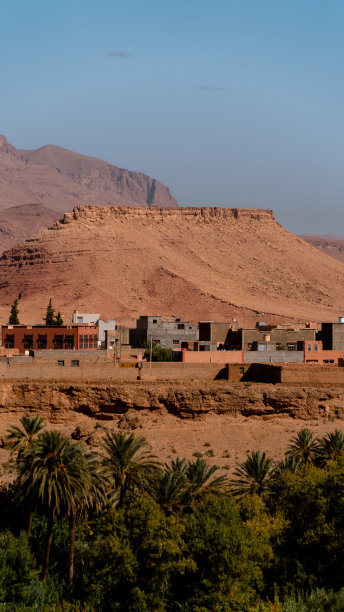 托德拉峡谷绿洲，摩洛哥图片下载