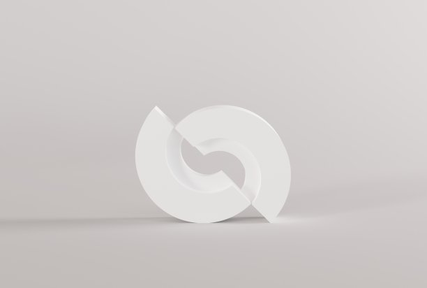 抽象的半切圆形状上的光背景。图片下载