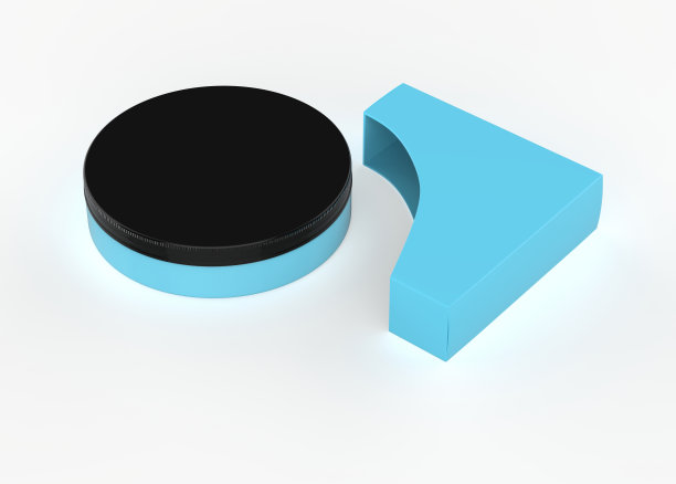 有光泽的罐子和纸盒图片下载