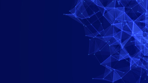 网络的点与线的连接结构。丛的效果。您的设计的技术背景概念。3 d图片下载