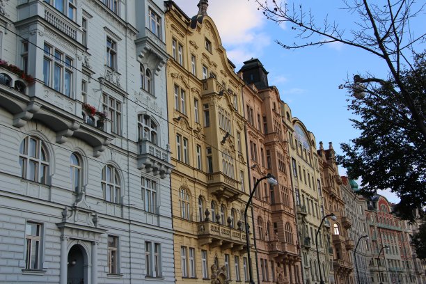 捷克共和国-布拉格-新梅斯托的建筑图片下载