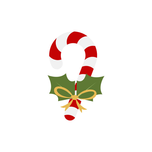 糖果手杖图标矢量设计。图片下载