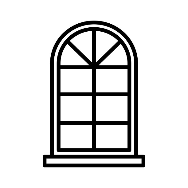 窗口图标矢量设计模板在白色背景图片下载