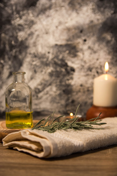 天然精油水疗美容。-库存照片，概念。图片下载