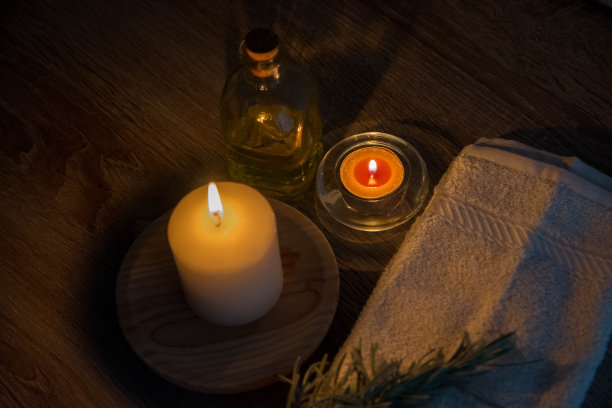 天然精油水疗美容。-库存照片，概念。图片下载