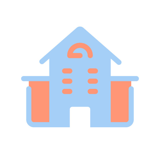 公寓位置平面彩色ui图标图片下载