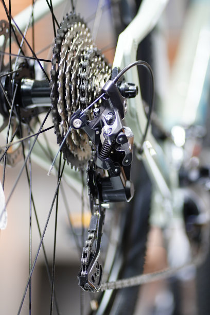 近景自行车齿轮图片下载