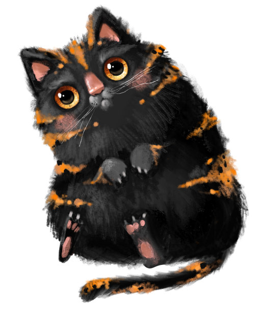 可爱的水彩画小猫猫小野生动物毛茸茸的冷杉波斯大眼睛在白色的背景。顽皮可爱的幼崽。图片下载