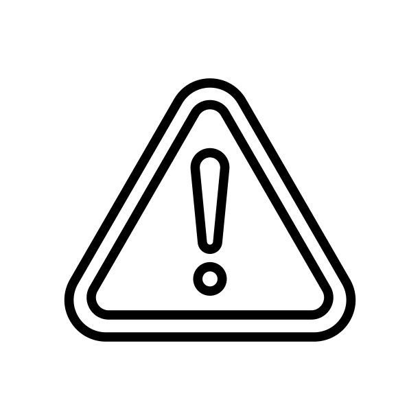 警报信号。线图标样式。警告相关图标。简单的矢量设计可编辑图片下载