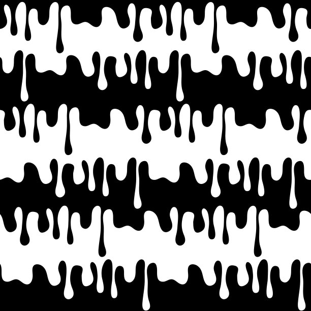 黑白糖糖浆涂抹，液体釉无缝图案纺织图片下载