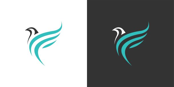 猎鹰标志模板矢量插图设计图片下载