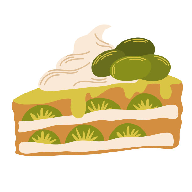 抹茶甜点。日本抹茶卷。亚洲食品。完美的餐厅咖啡馆和打印菜单。矢量手绘卡通插图。图片下载