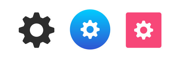 齿轮机构互联网应用设置数字技术图标设置矢量平面图片下载