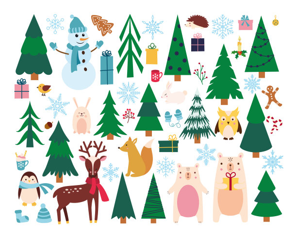 大套新年元素设计图片下载