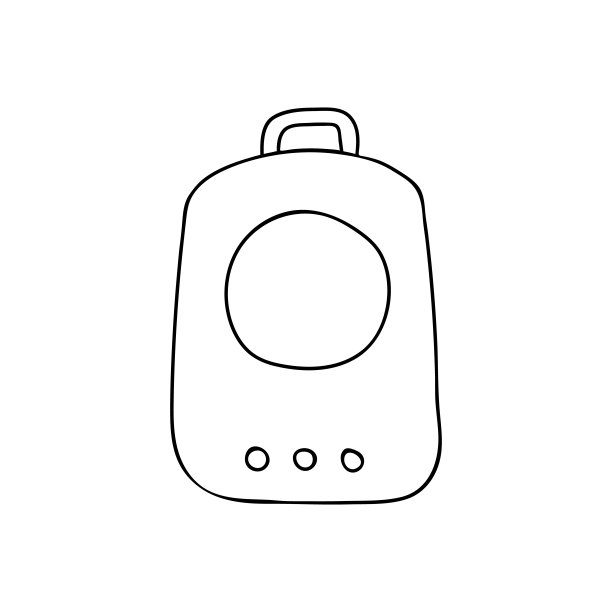 宠物载体涂鸦插图矢量。猫背包涂鸦图标矢量。给猫的背包。手绘宠物载体背包矢量。图片下载