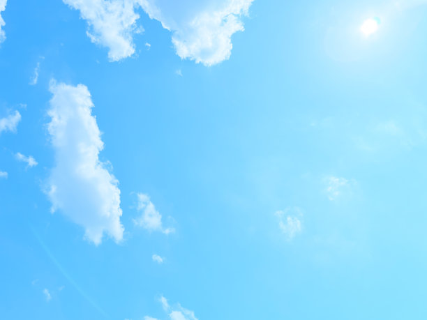 美丽的蓝天白云。图片下载