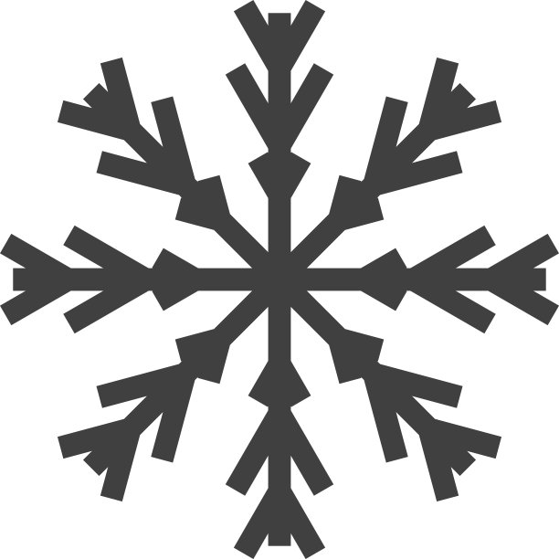 雪花图标和符号说明图片下载