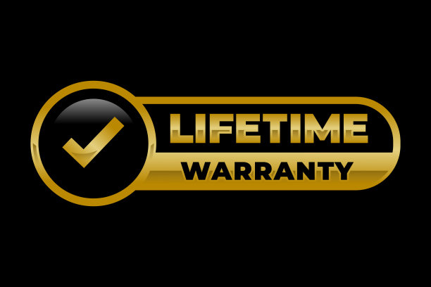 终身保修戳标签矢量图片下载