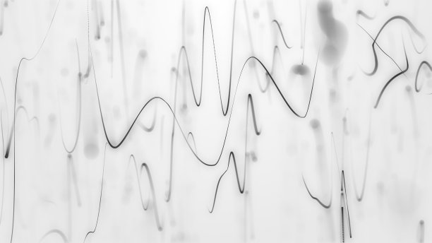 光能飞翔的霓虹线条灯光柔和的白色背景图片下载