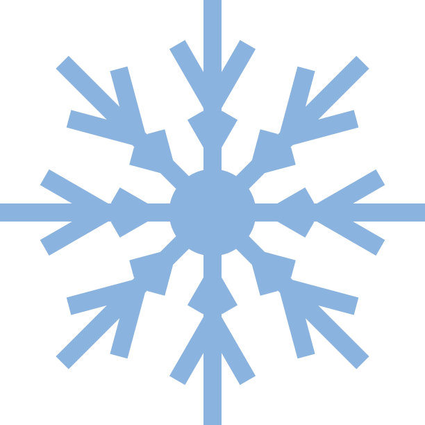 雪花图标和符号说明图片下载