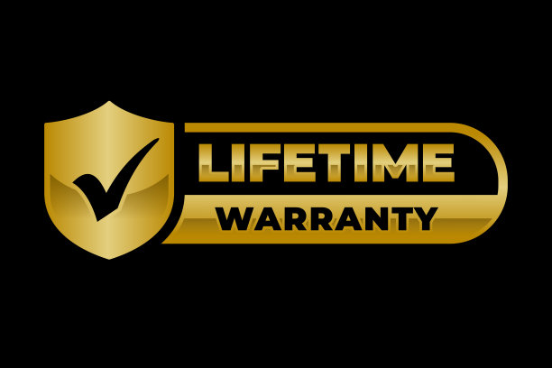 终身保修戳标签矢量图片下载