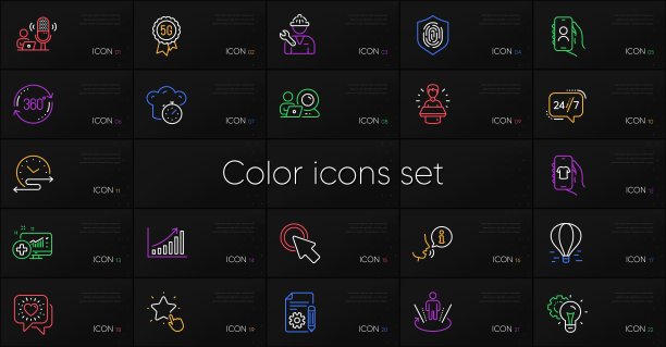 设置视频会议，用户呼叫和医疗分析线图标。为设计。向量图片下载