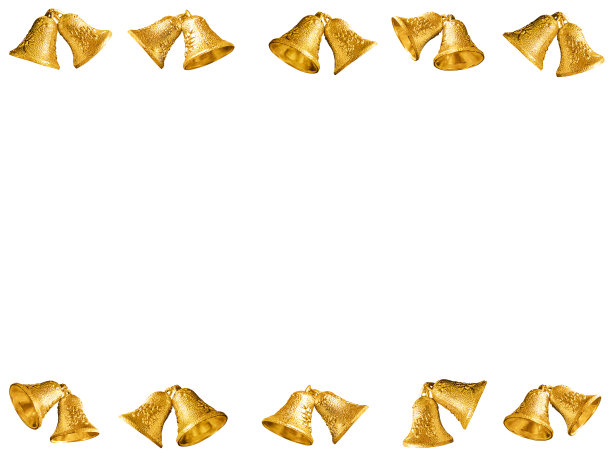 白色背景圣诞礼物元素，圣诞，冬天，新年概念，图片下载