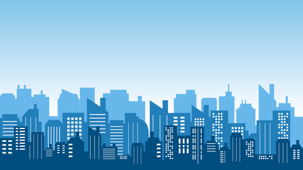 用清晨的细微差别描绘一座城市图片下载