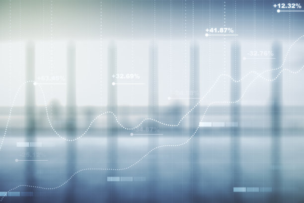 对现代室内背景、分析和分析概念的抽象虚拟图形数据电子表格草图的多重曝光图片下载