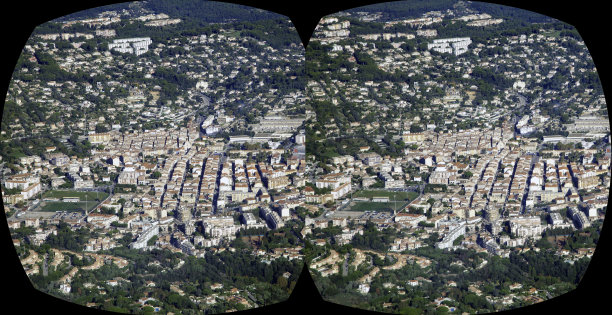 尼斯，法国空中立体VR图片下载