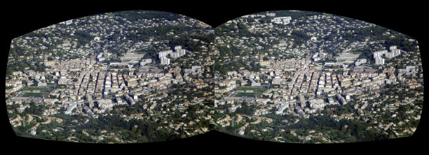 尼斯，法国空中立体VR图片下载