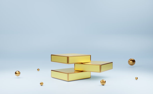 讲台空在灰色组成的现代舞台展示和极简主义的模型，抽象的展示背景，概念3d插图或3d渲染图片下载