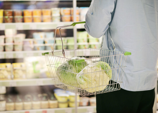 购买蔬菜(卷心菜、花椰菜、西兰花)图片下载