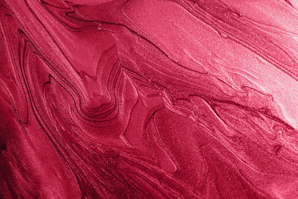 液体微光背景，单色红色2023流行色。图片下载