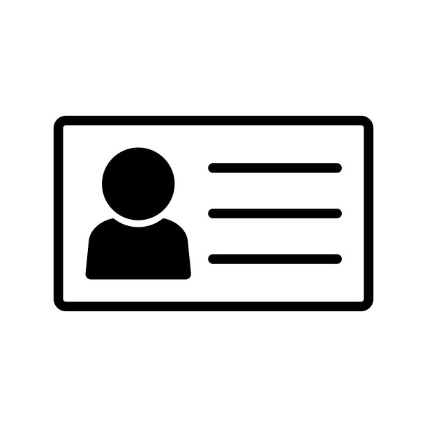照片身份证图标。照片识别。向量。图片下载