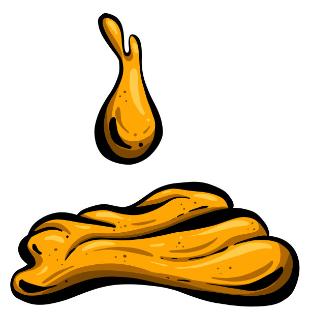 有趣的卡通便便或便便矢量插图图片下载