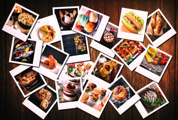 一大群老食物照片图片下载