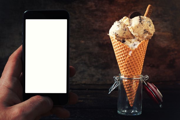 冰淇淋饼干图片下载