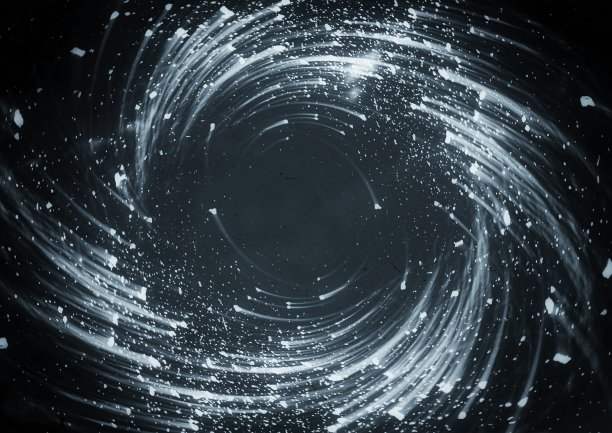 在科学概念外太空星云旋转的3d插图图片下载