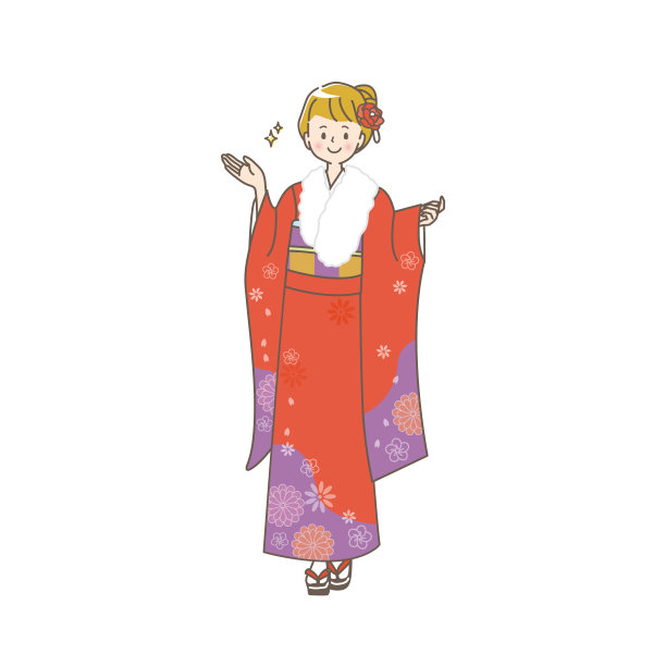 插图的妇女在阳光的衣服图片下载