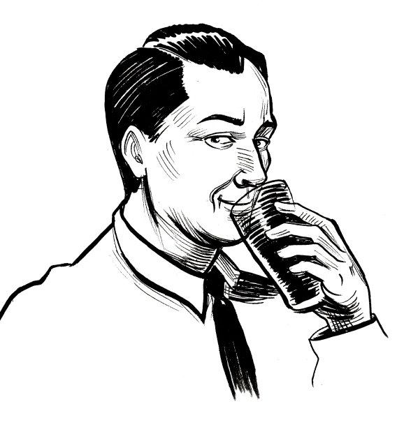 喝啤酒的男人图片下载