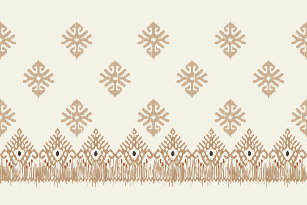 伊卡特花涡纹刺绣图片下载