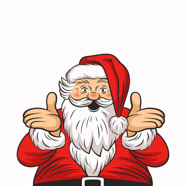 圣诞贺卡与快乐的圣诞老人在复古卡通漫画风格。困惑，困惑，询问，讲述，询问圣诞老人角色。圣诞快乐和新年快乐的节日贺卡图片下载