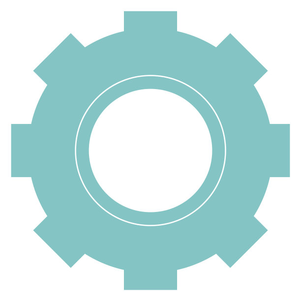 齿轮图标。齿轮的象征。工作过程标志隔离在白色上图片下载