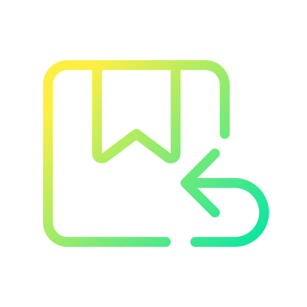 返回包像素完美梯度线性ui图标图片下载