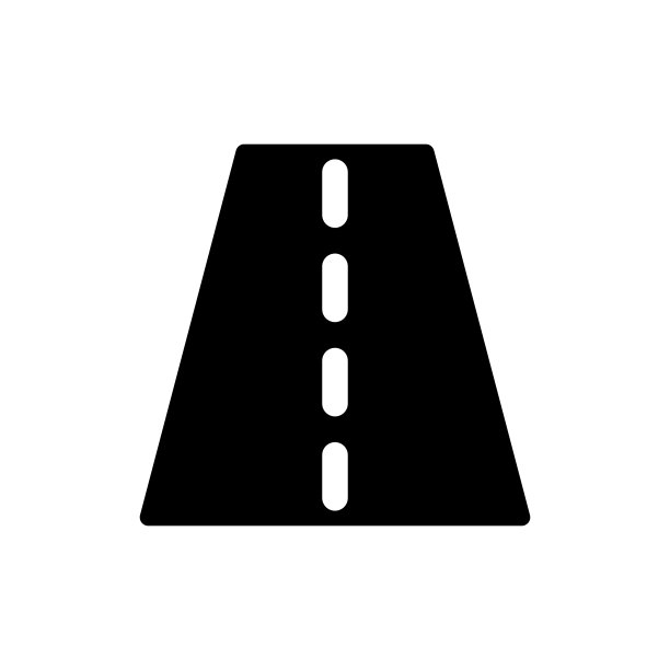 路面黑色字形用户界面图标图片下载