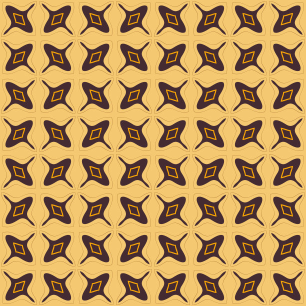 七十年代和六十年代风格的复古万花筒图案。几何图案图片下载