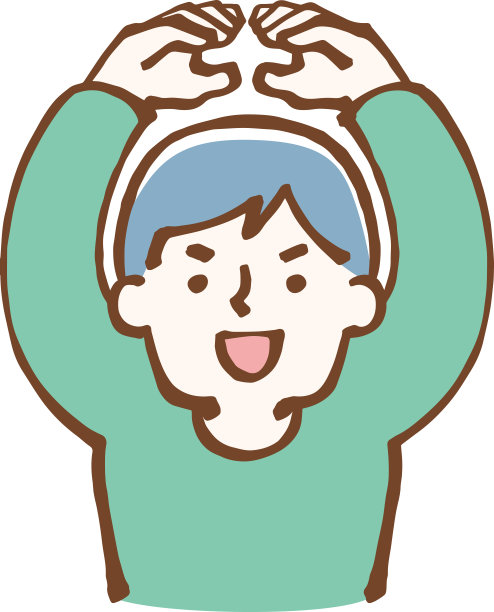 正确地描绘了一个男人的圆形姿势图片下载