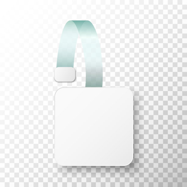 白色方形广告摆动孤立在透明背景上。从角度看。现实的单空白摆动纸销售折扣标签图片下载