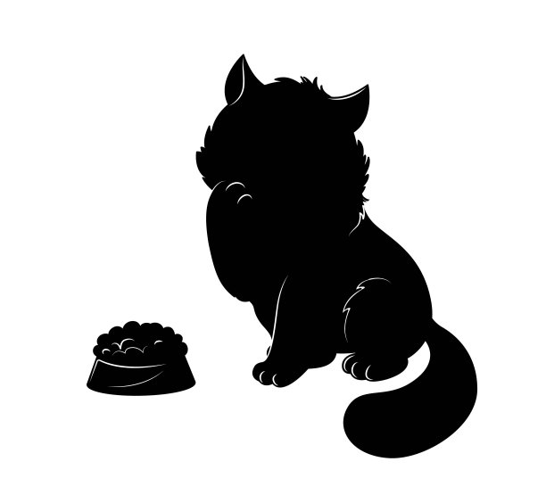 肥猫剪影图片下载